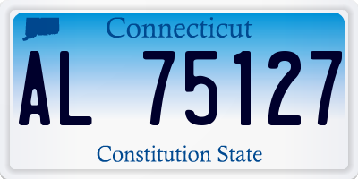 CT license plate AL75127