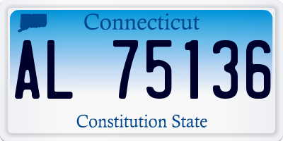 CT license plate AL75136