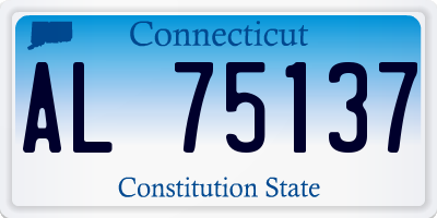 CT license plate AL75137