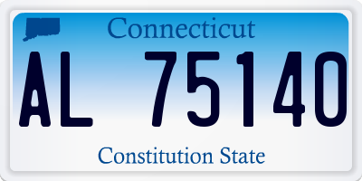 CT license plate AL75140