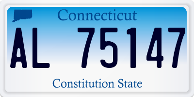 CT license plate AL75147