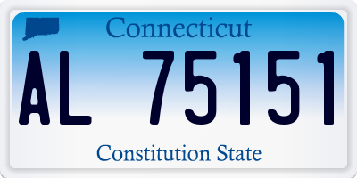 CT license plate AL75151