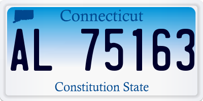CT license plate AL75163