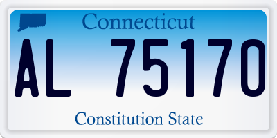 CT license plate AL75170