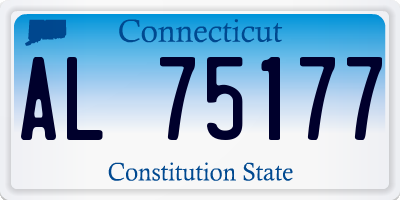 CT license plate AL75177