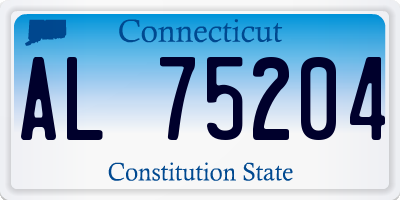 CT license plate AL75204