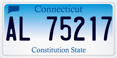CT license plate AL75217