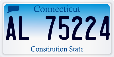 CT license plate AL75224
