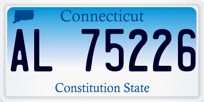 CT license plate AL75226