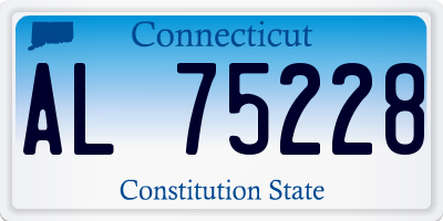 CT license plate AL75228