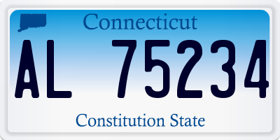 CT license plate AL75234