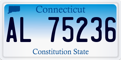 CT license plate AL75236