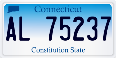 CT license plate AL75237