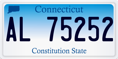 CT license plate AL75252