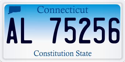 CT license plate AL75256