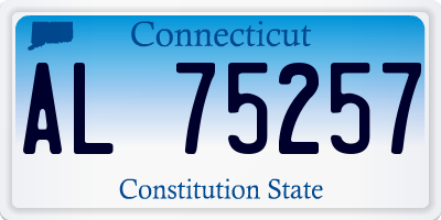 CT license plate AL75257