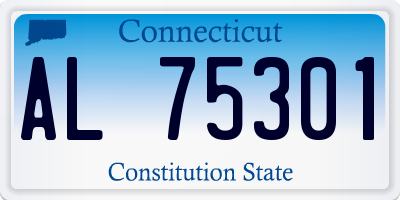 CT license plate AL75301