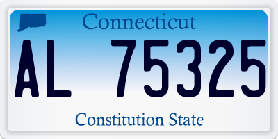 CT license plate AL75325