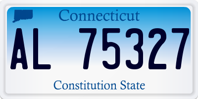 CT license plate AL75327