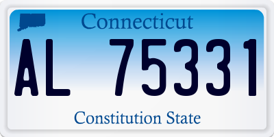 CT license plate AL75331