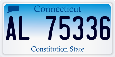 CT license plate AL75336