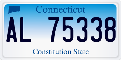 CT license plate AL75338