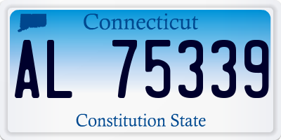 CT license plate AL75339