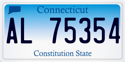 CT license plate AL75354