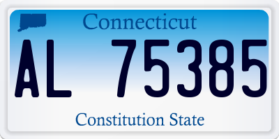 CT license plate AL75385
