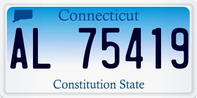 CT license plate AL75419