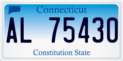 CT license plate AL75430