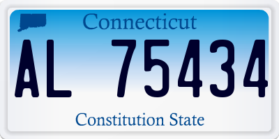 CT license plate AL75434