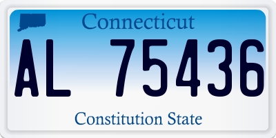 CT license plate AL75436