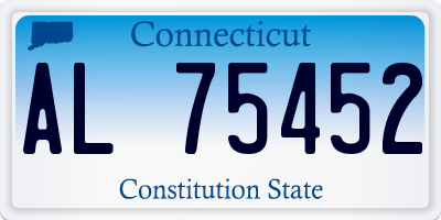 CT license plate AL75452