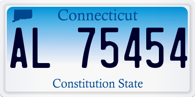 CT license plate AL75454