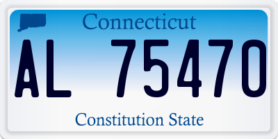 CT license plate AL75470