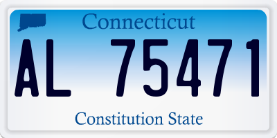 CT license plate AL75471