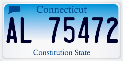 CT license plate AL75472