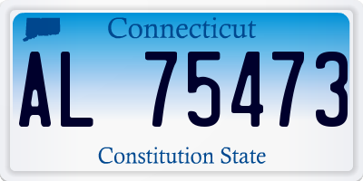 CT license plate AL75473
