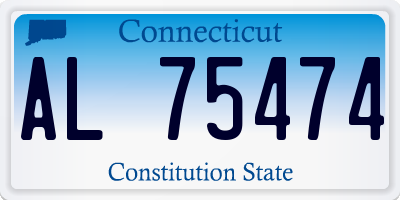 CT license plate AL75474