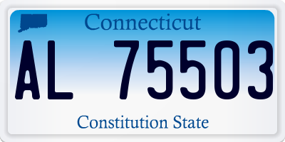 CT license plate AL75503