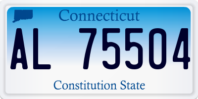 CT license plate AL75504