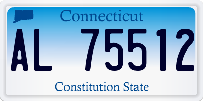 CT license plate AL75512