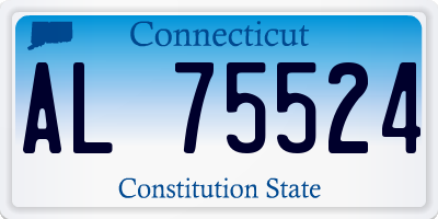 CT license plate AL75524
