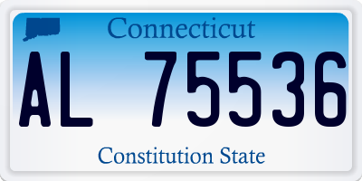 CT license plate AL75536