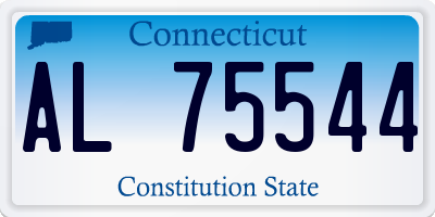 CT license plate AL75544