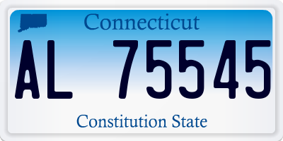 CT license plate AL75545