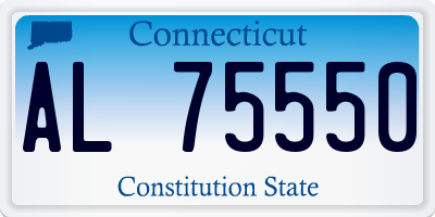 CT license plate AL75550