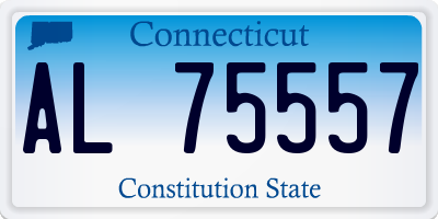 CT license plate AL75557