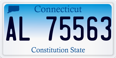 CT license plate AL75563